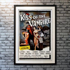 The Kiss of The Vampire, Unframed Poster, 1963
