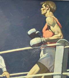 "El Knockout" del artista ruso Vladimir Grigorevich Vlasov 1927-1999