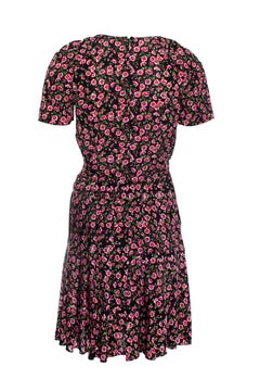The Kooples, black dress with floral print