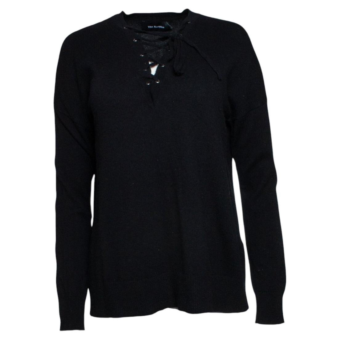 The Kooples, black lace up top