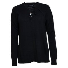 The Kooples, black lace up top