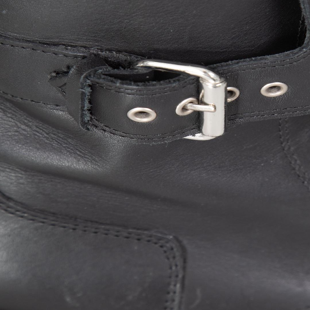 The Kooples Bottes mi-mollets en cuir noir avec boucles Taille IT 38 Pour femmes en vente