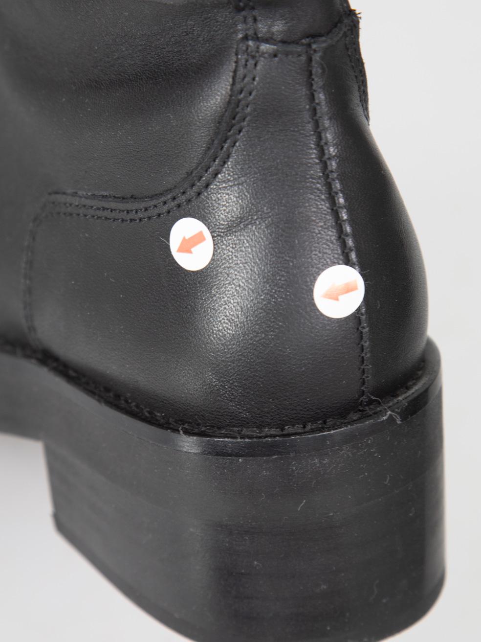 The Kooples Bottes mi-mollets en cuir noir avec boucles Taille IT 38 en vente 3