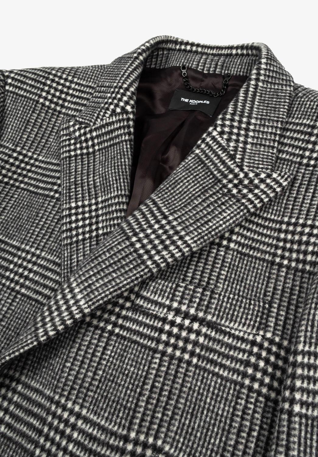 Grigio The Kooples Uomo Cappotto a quadri taglia L, S946 in vendita
