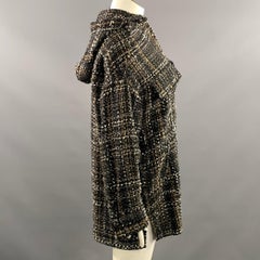 THE KOOPLES Talla 1 Negro, Dorado, Blanco, Gris Chaqueta de punto con capucha, blazer de interior