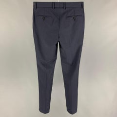 THE KOOPLES Größe 28 Navy Wool Mohair Zip Fly Dress Pants