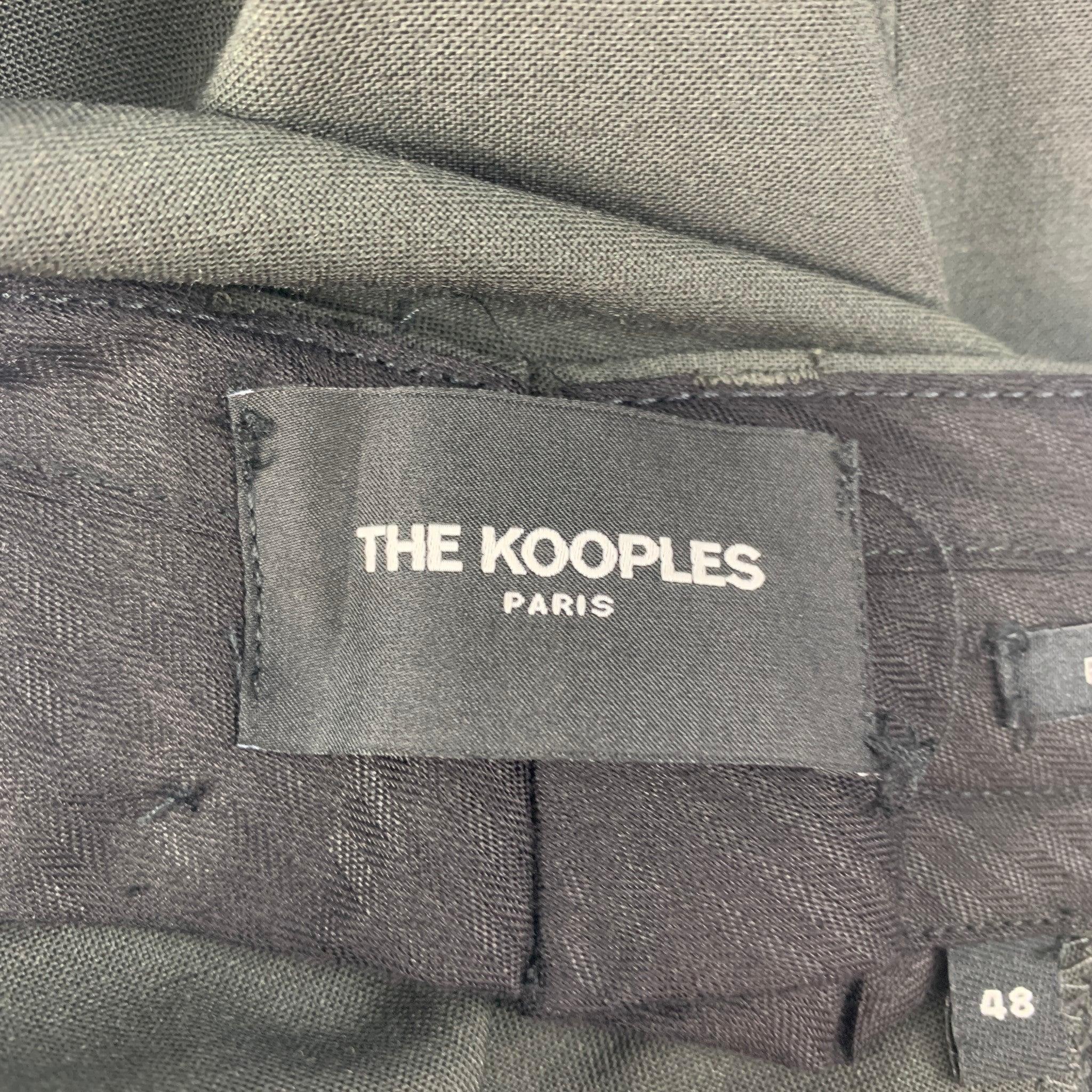 THE KOOPLES Size 30 Green Wool Zip Fly Dress Pants For Sale 3