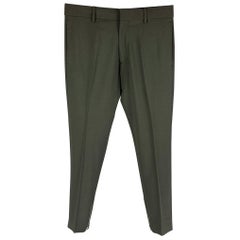 KOOPLES Größe 30 Grünes Woll-Fliegenkleid mit Reißverschluss