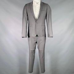 THE KOOPLES Abito con risvolto in lana grigia taglia 38