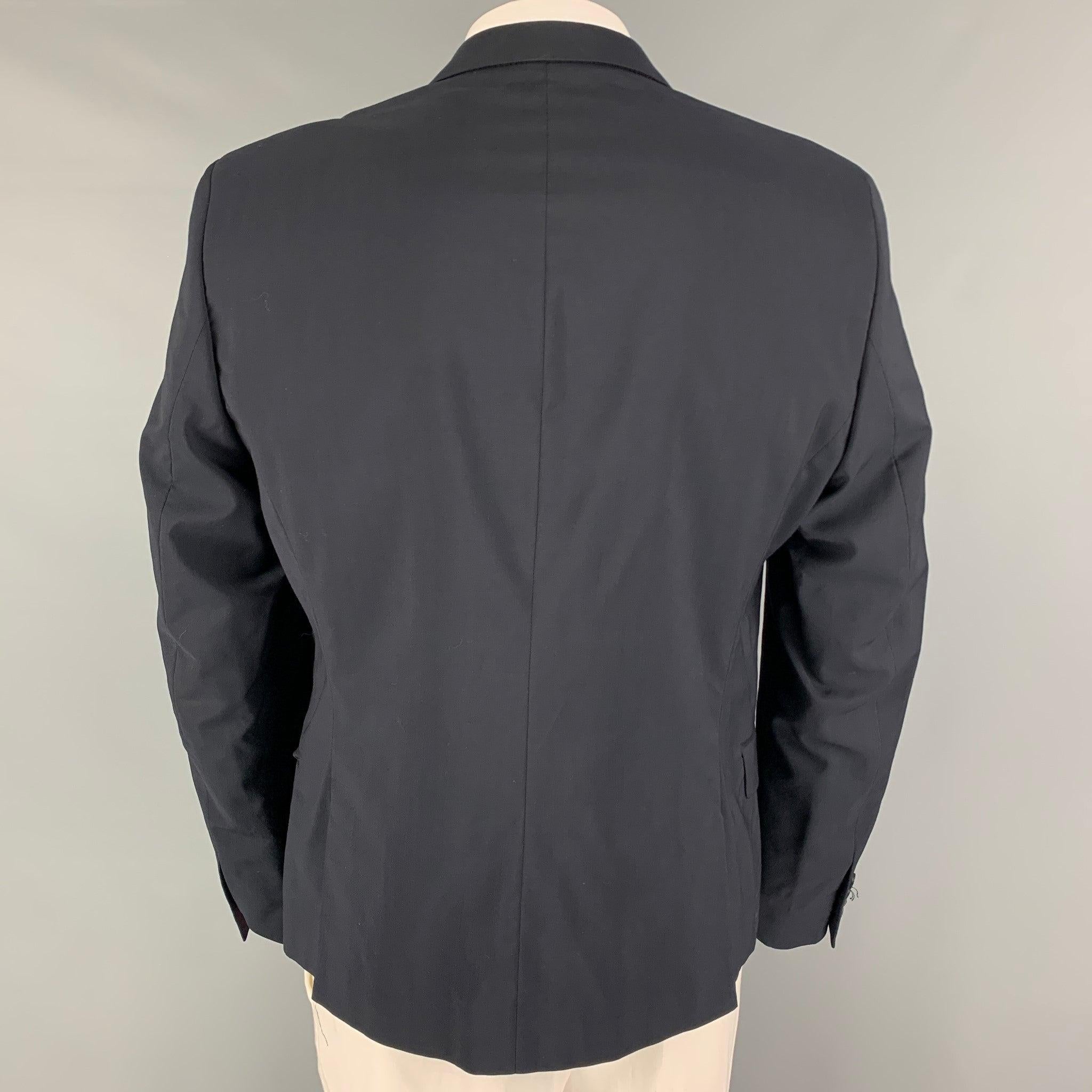THE KOOPLES Size 44 Navy Wool Notch Lapel Sport Coat In Good Condition For Sale In San Francisco, CA