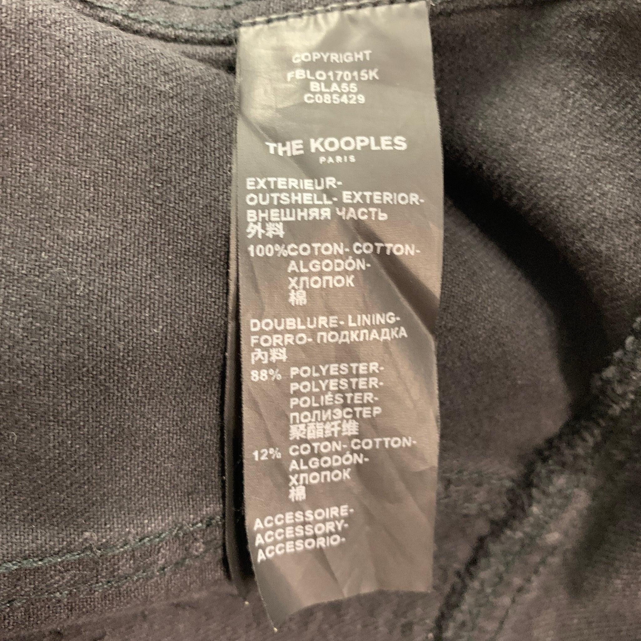 THE KOOPLES Chaqueta motera vaquera con cuentas negra talla S en venta 5