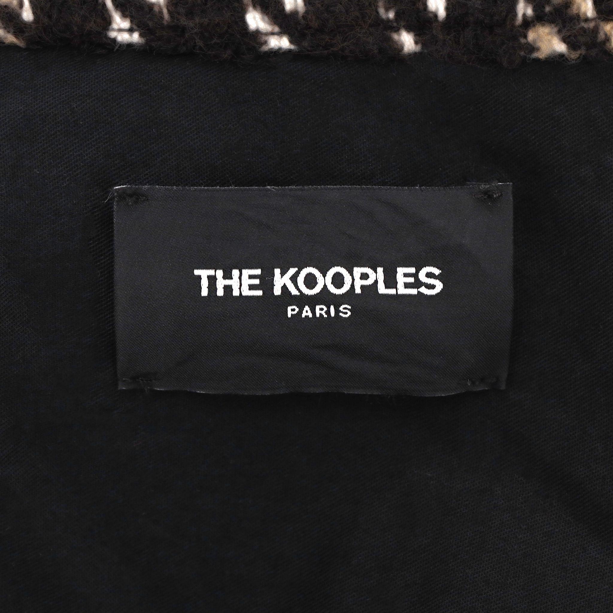 The Kooples - Giacca in pied-de-poule oversize in misto lana - Giacca/Shacket in vendita 2