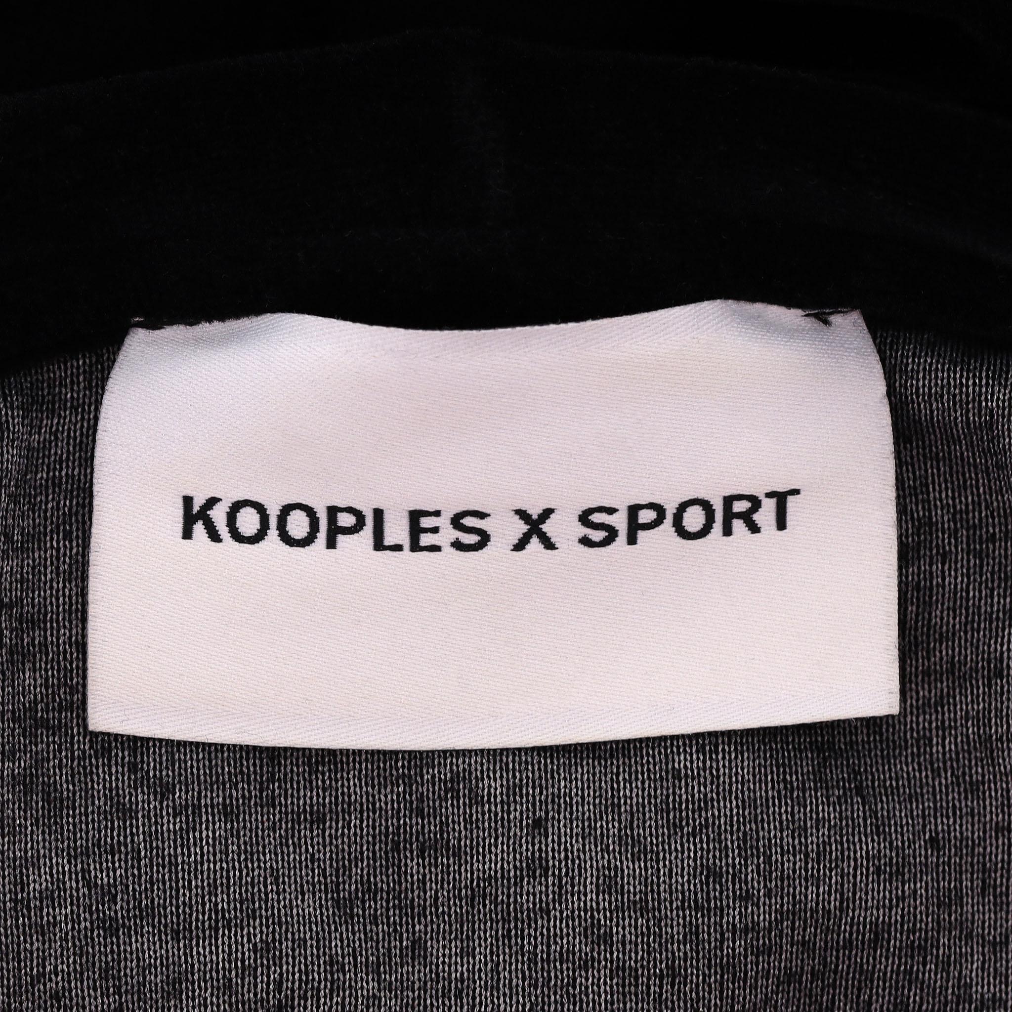 The Kooples X Sport: felpa con cappuccio in cotone impreziosita da cristalli in vendita 1