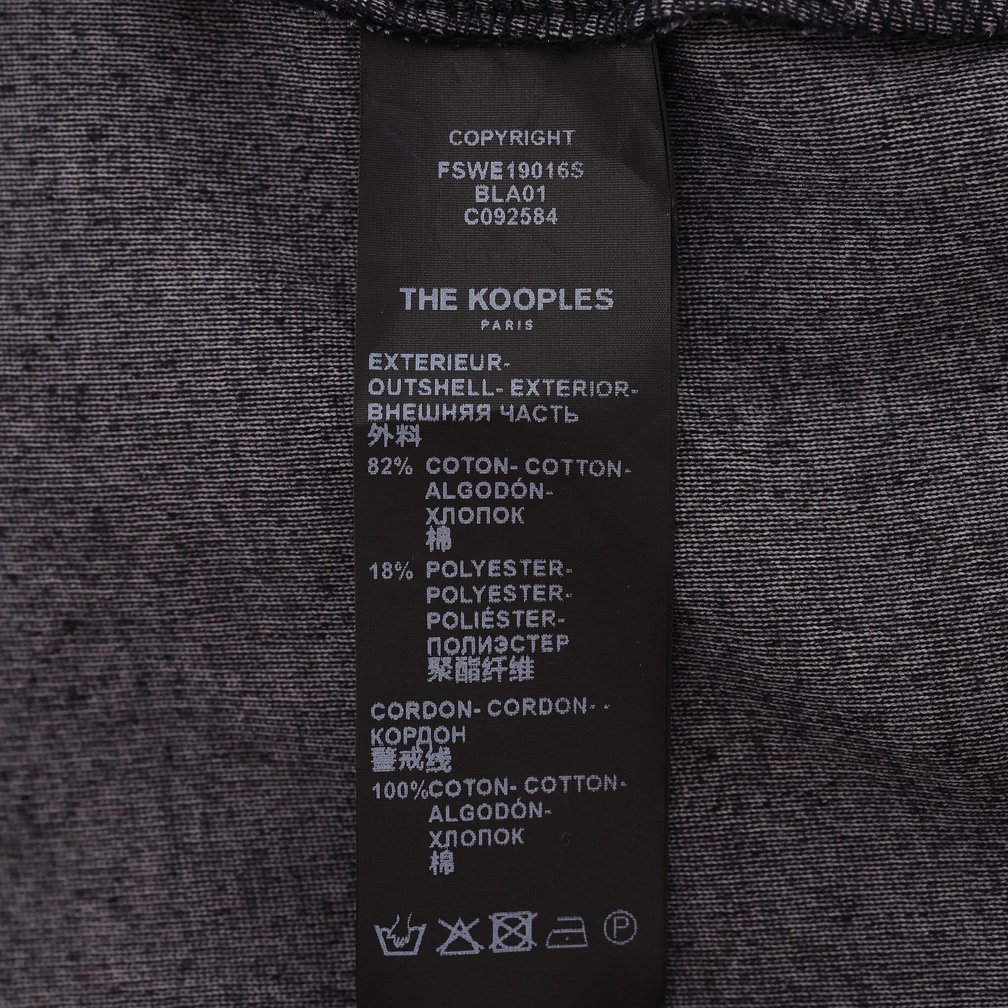 The Kooples X Sport: felpa con cappuccio in cotone impreziosita da cristalli in vendita 3