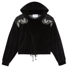The Kooples X Sport Crystal Embellished Cotton Hoodie