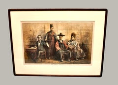 The Korean Embassy Wood Engraving from The Wasp