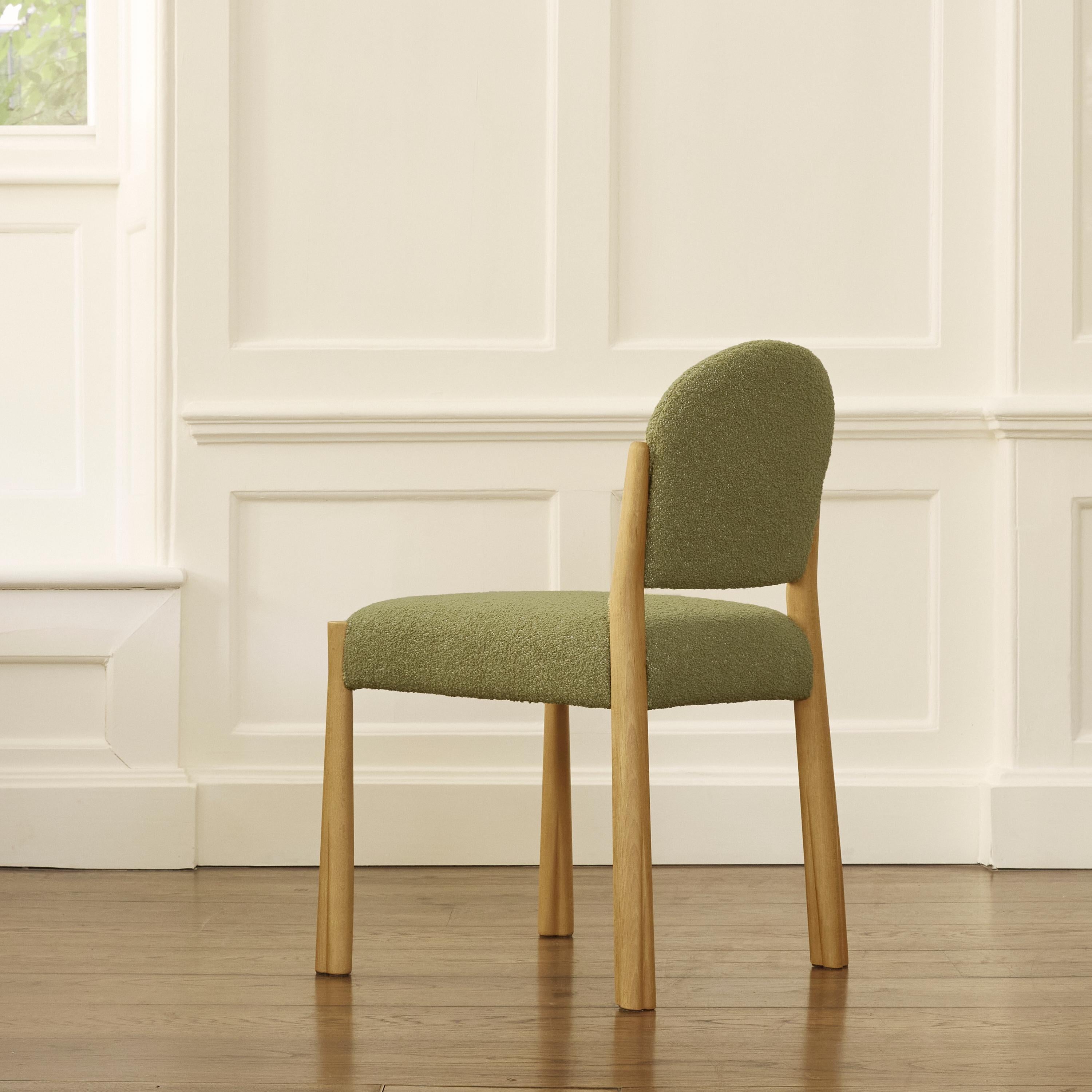 Bouclé The Kudo Dining Chair For Sale