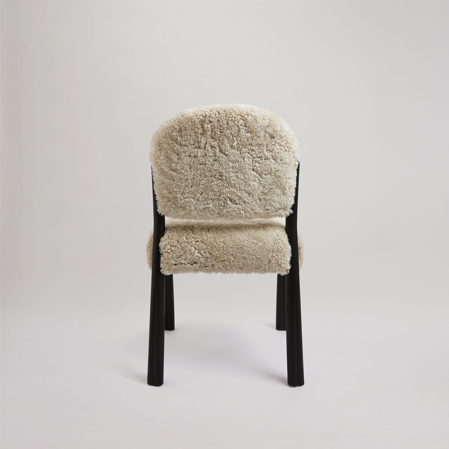 British The Kudu Chair in Black Oak by Sister by Studio Ashby For Sale