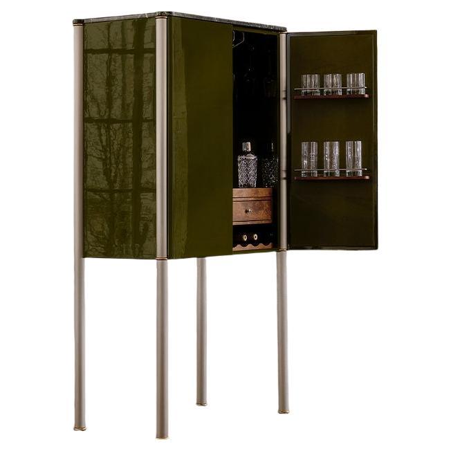The Lacquer green bar by Tatjana von Stein, France For Sale