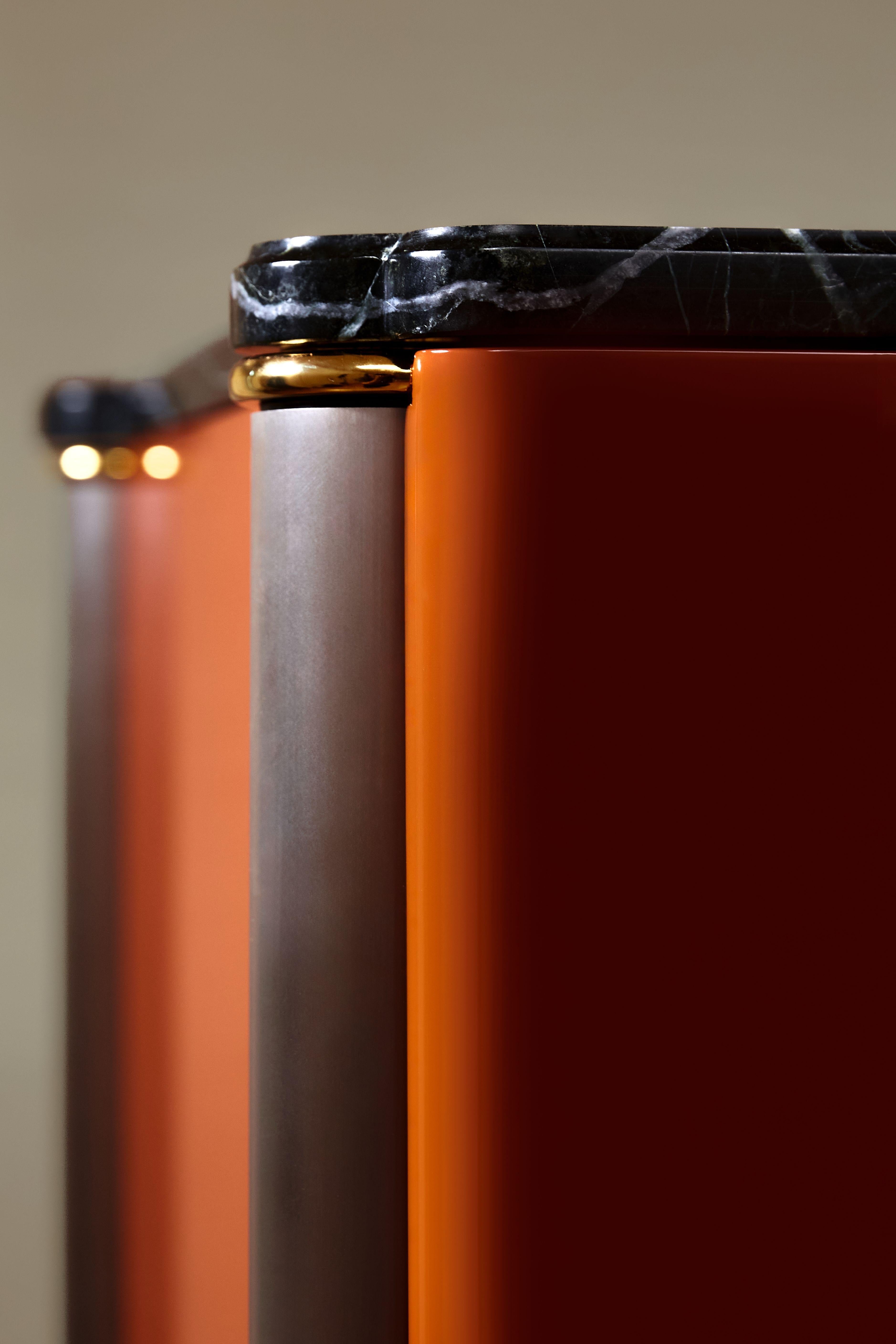 French The Lacquer Rust Bar by Tatjana von Stein, France For Sale