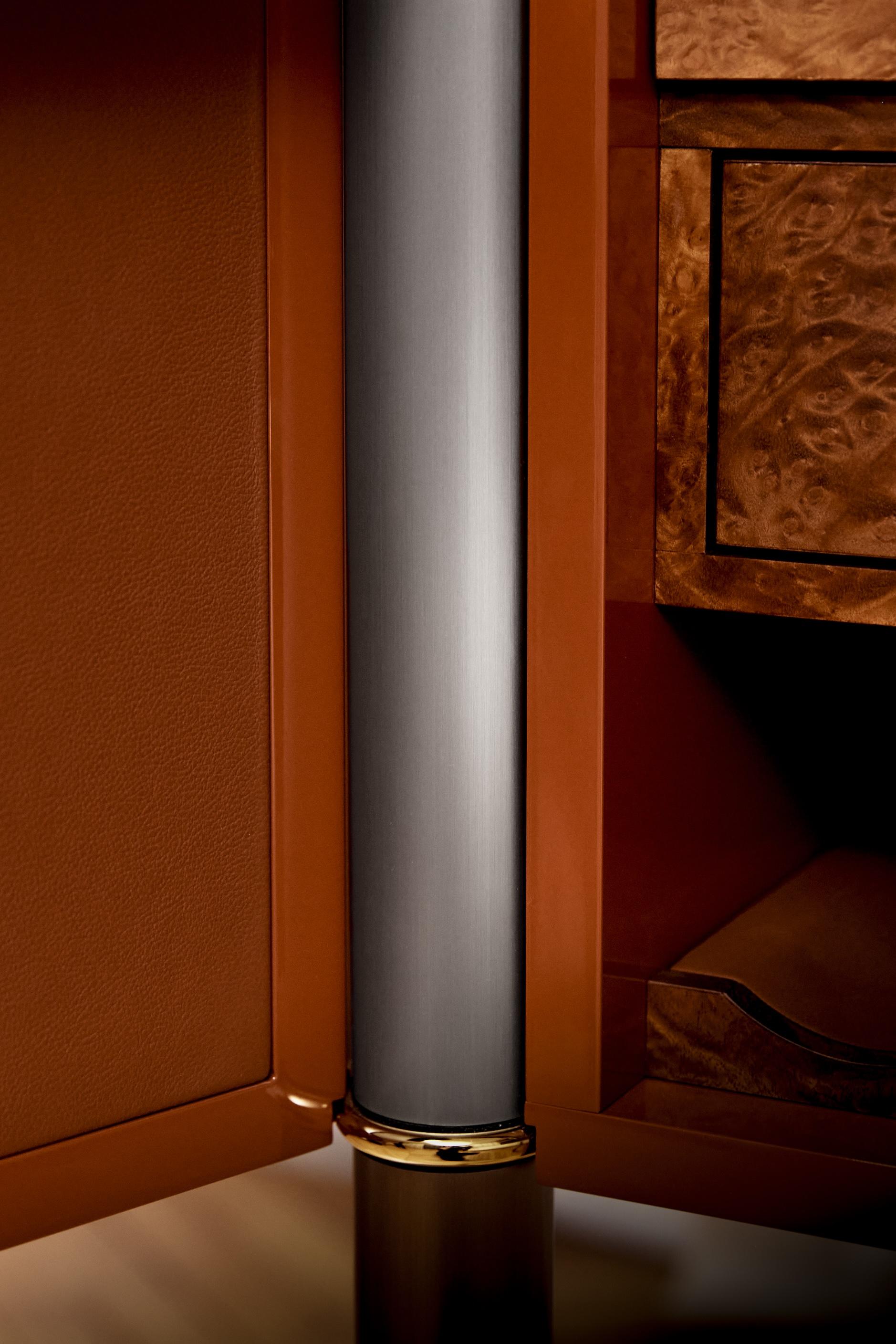 Hand-Crafted The Lacquer Rust Bar by Tatjana von Stein, France For Sale