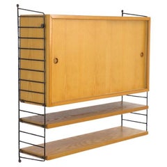 "The Ladder Shelf" Shelving Unit with Cabinet by Nisse Strinning for String