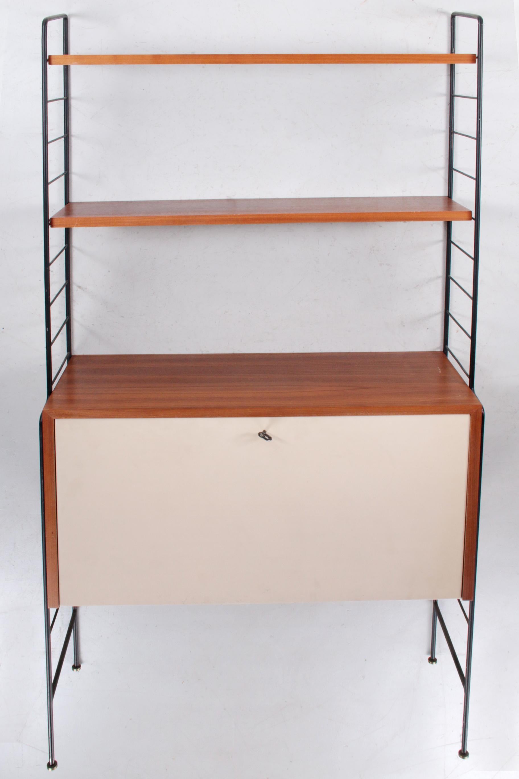 'The Ladder Shelf' Wall Unit by Nisse Strinning for String Design AB, 1950s 11