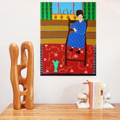 « The Lady of the House », peinture de portrait d'Alan Fears, Pop Art