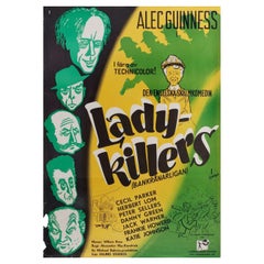 The Ladykillers 1955 Swedish B1 Film Poster