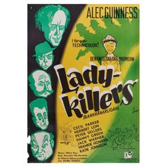 The Ladykillers 1955 Swedish B1 Film Poster