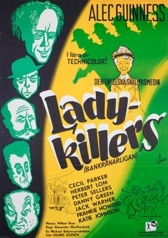 The Ladykillers 1955 Swedish Film Poster