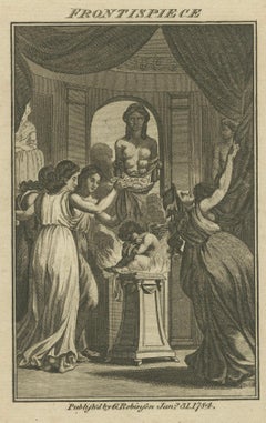 The Lady’s Magazine 1784 Frontispiece: Allegorical Temple of Learning and Virtue