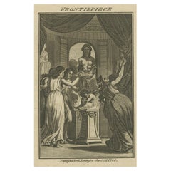 The Lady
s Magazine 1784 Frontispice : Temple allégorique de l
apprentissage et de la vertu