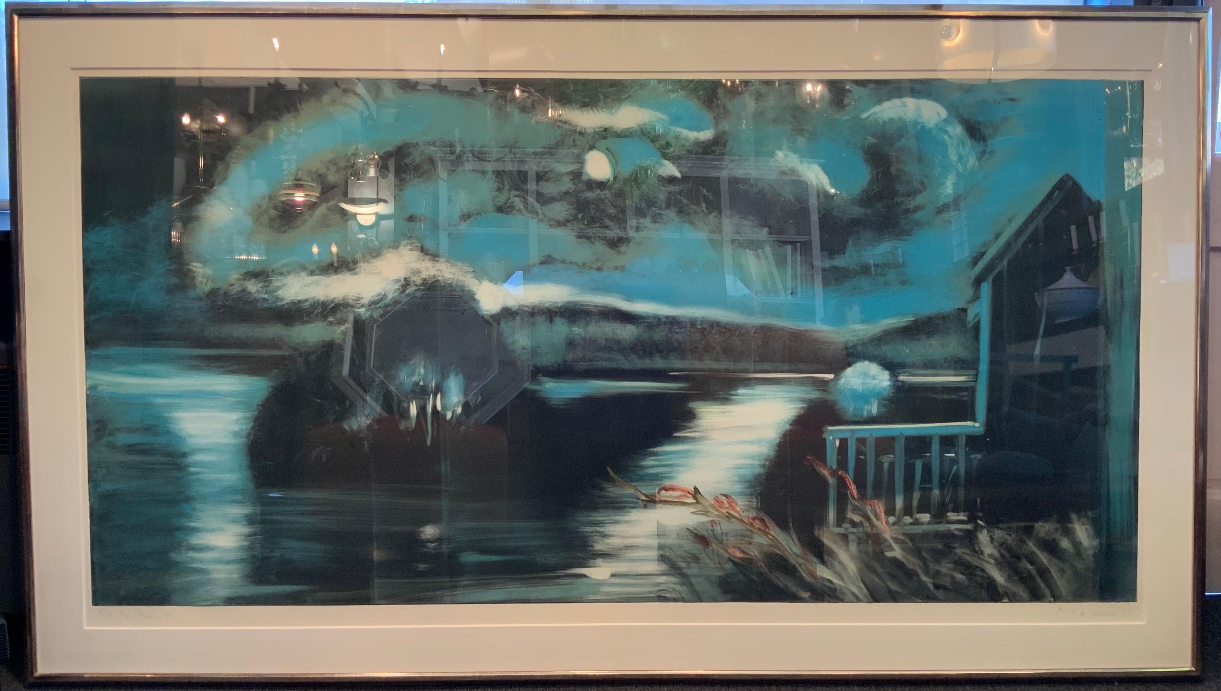 Late 20th Century The Lake II - Michael Mazur 1985 For Sale