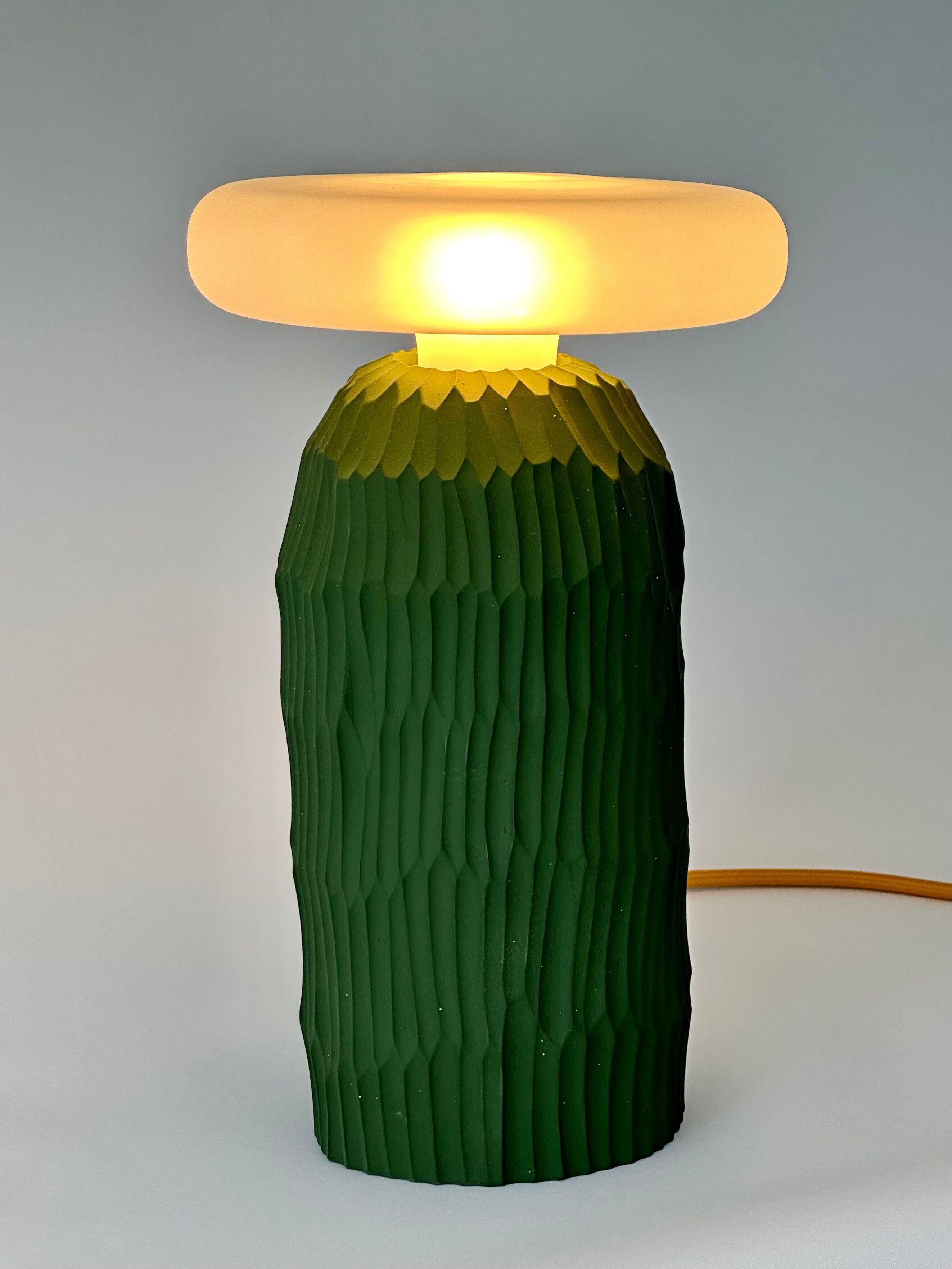 The Lamp, Flat in Olive Green For Sale 1