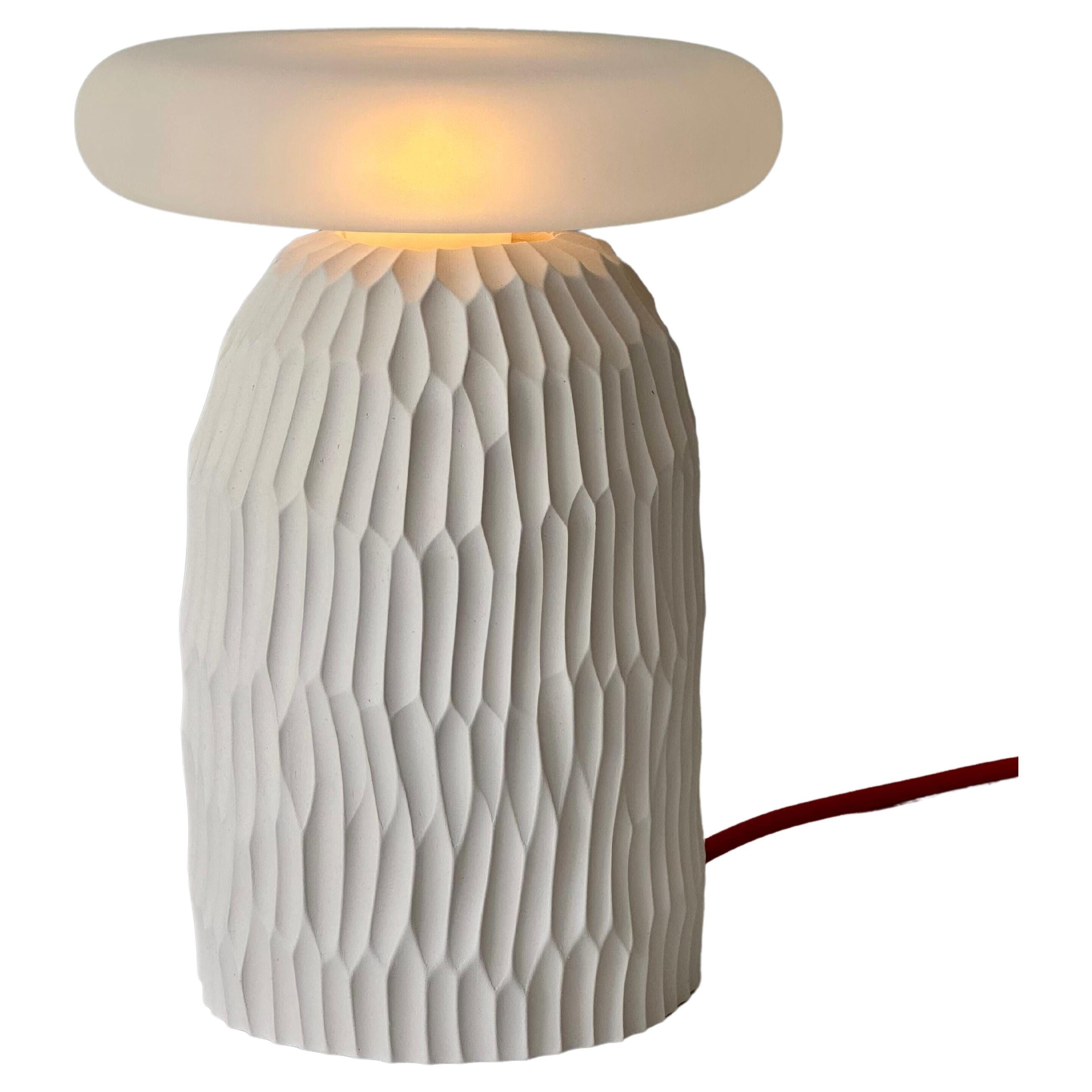 The Lamp, Flat in White For Sale