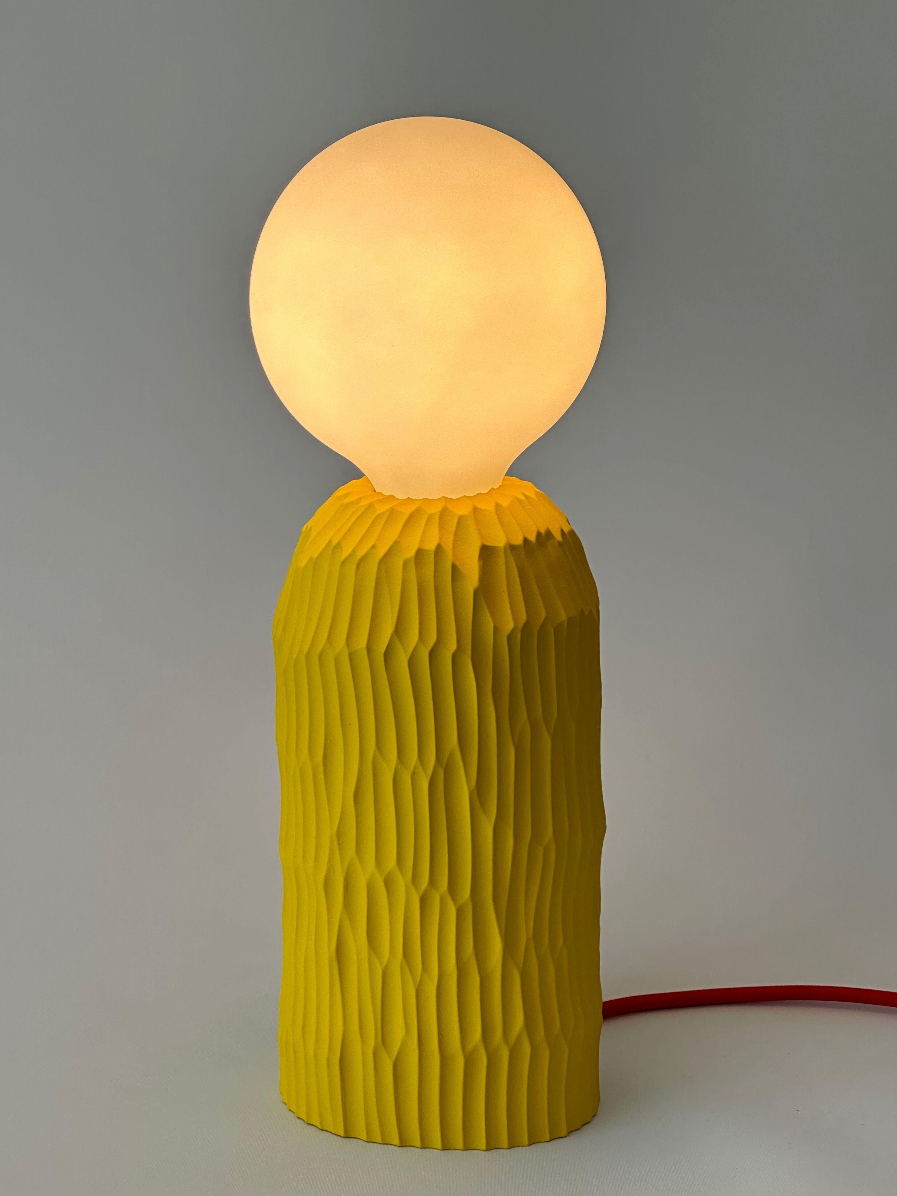Ceramic The Lamp, Globe in Yellow For Sale