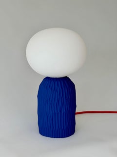 The Lamp, Oval in Blue