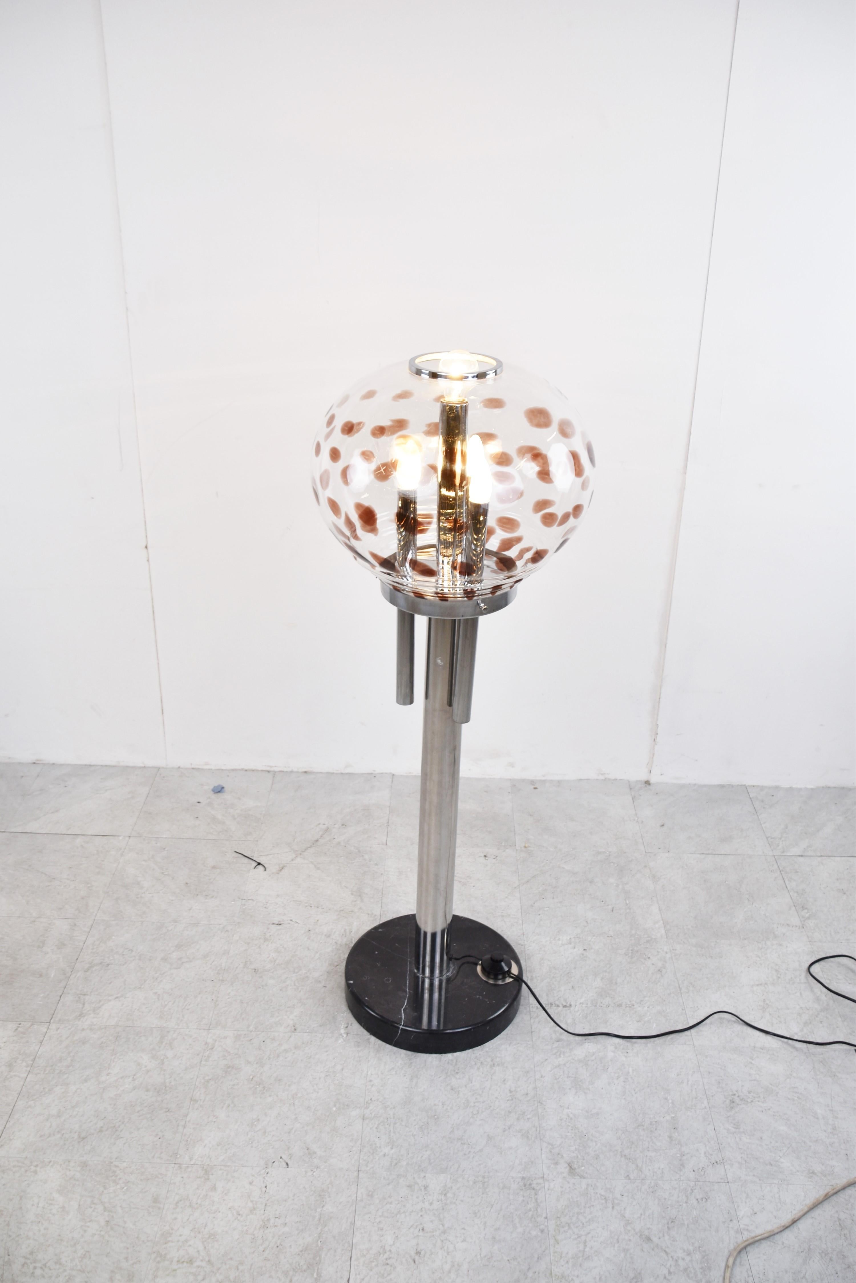 Murano Glass Lamp Vintage Mazzega Floor Lamp, 1960s For Sale