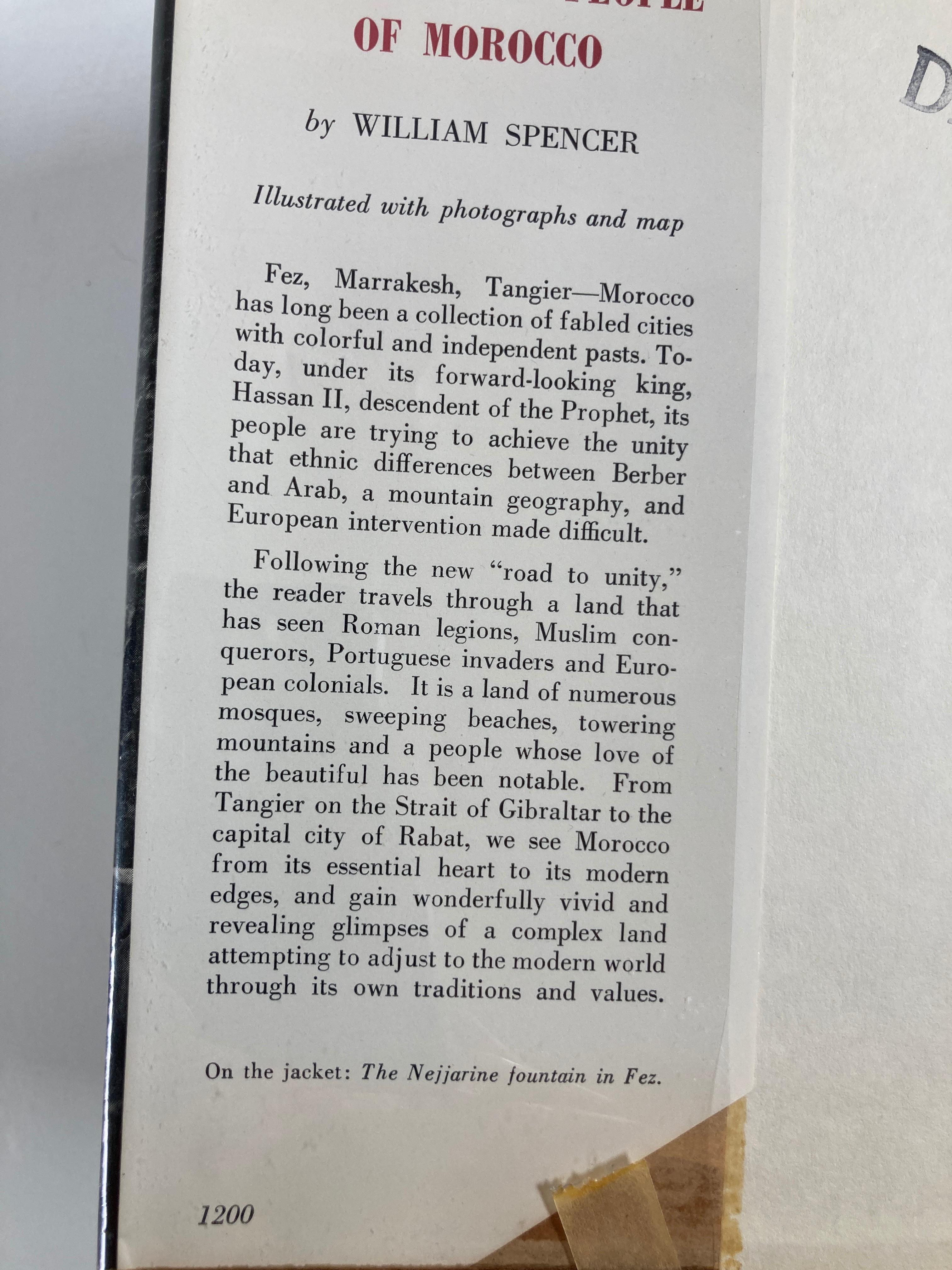 The Land and People of Morocco by William Spencer, 1973 For Sale 2