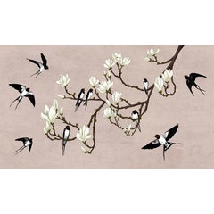 The Land of the Swallows black Wallpaper