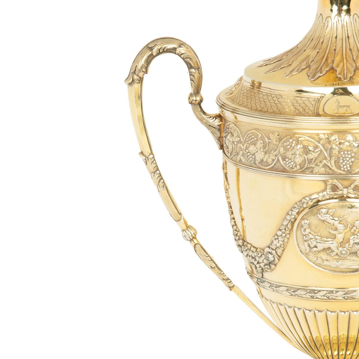 El gran e interesante trofeo de plata dorada del capitán George Inglés en venta