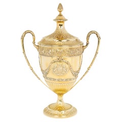 The large and interesting silver gilt trophy of Captain George