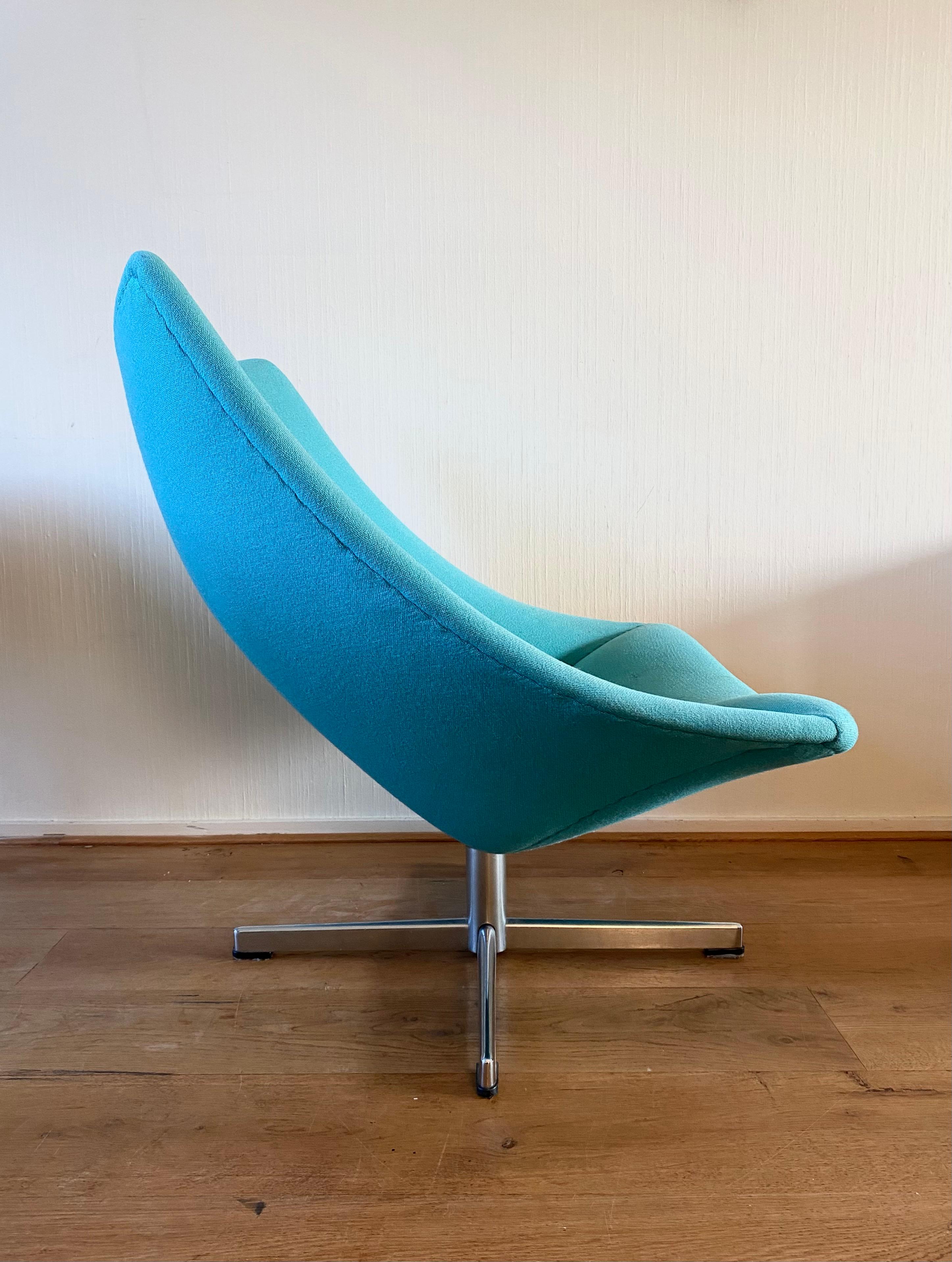 Métal La grande et rare chaise à huîtres Artifort de Pierre Paulin, années 1960 en vente