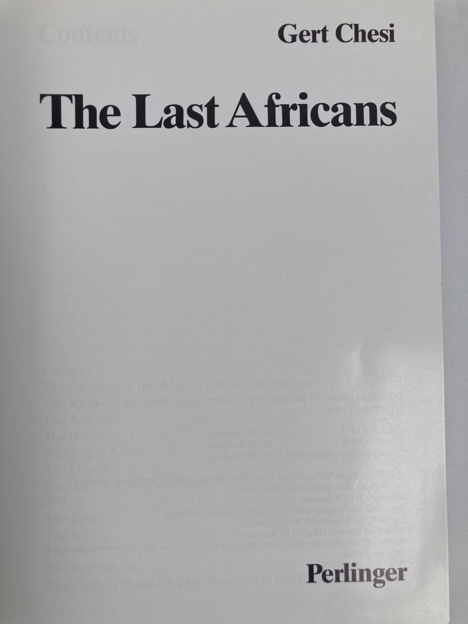 Livre à couverture rigide « The Last Africans » de Gert Chesi, 1981 en vente 2