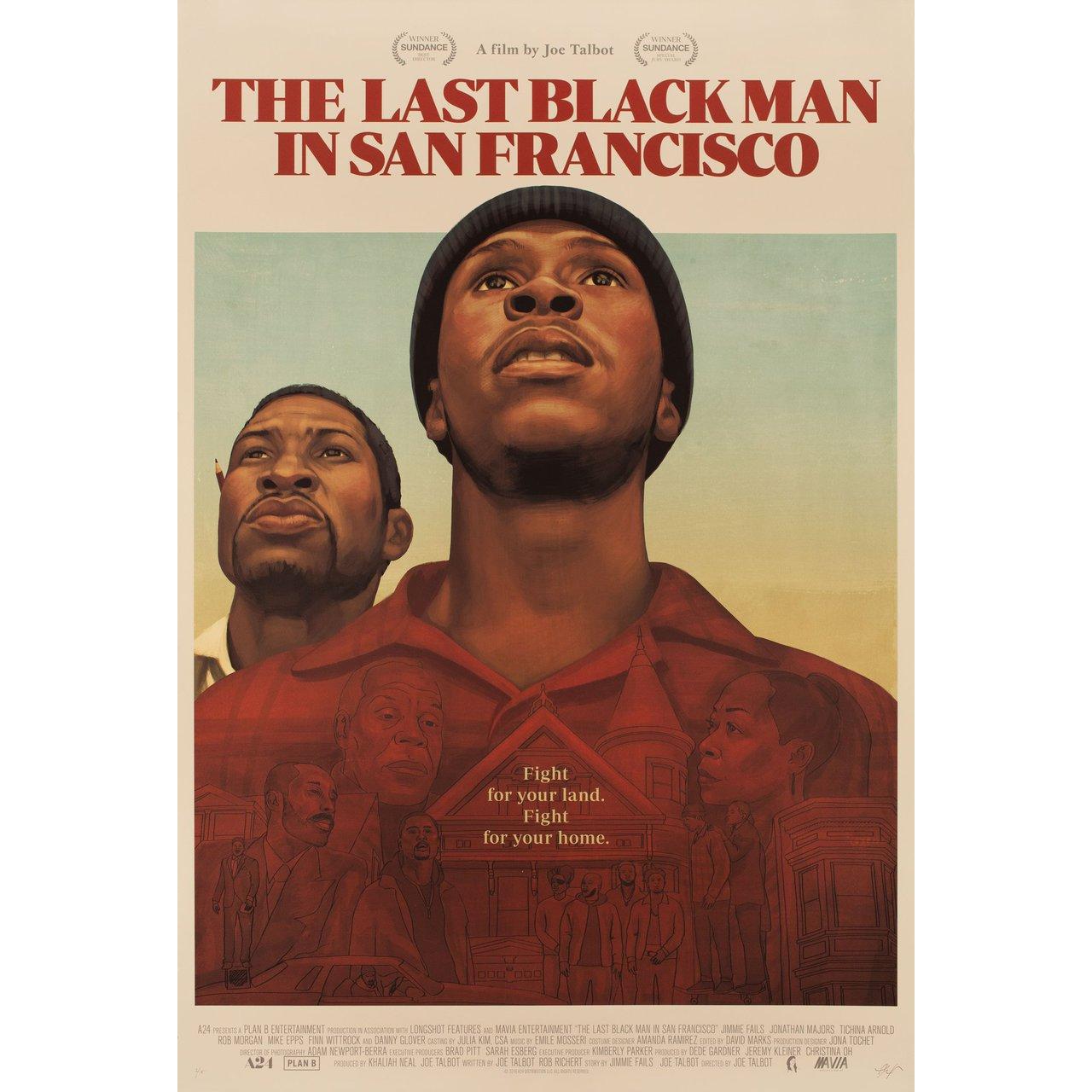 Original 2019 U.S. one sheet poster by Akiko Stehrenberger for the film The Last Black Man in San Francisco directed by Joe Talbot with Jimmie Fails / Jonathan Majors / Rob Morgan / Tichina Arnold. Very Good-Fine condition, rolled. Please note: the