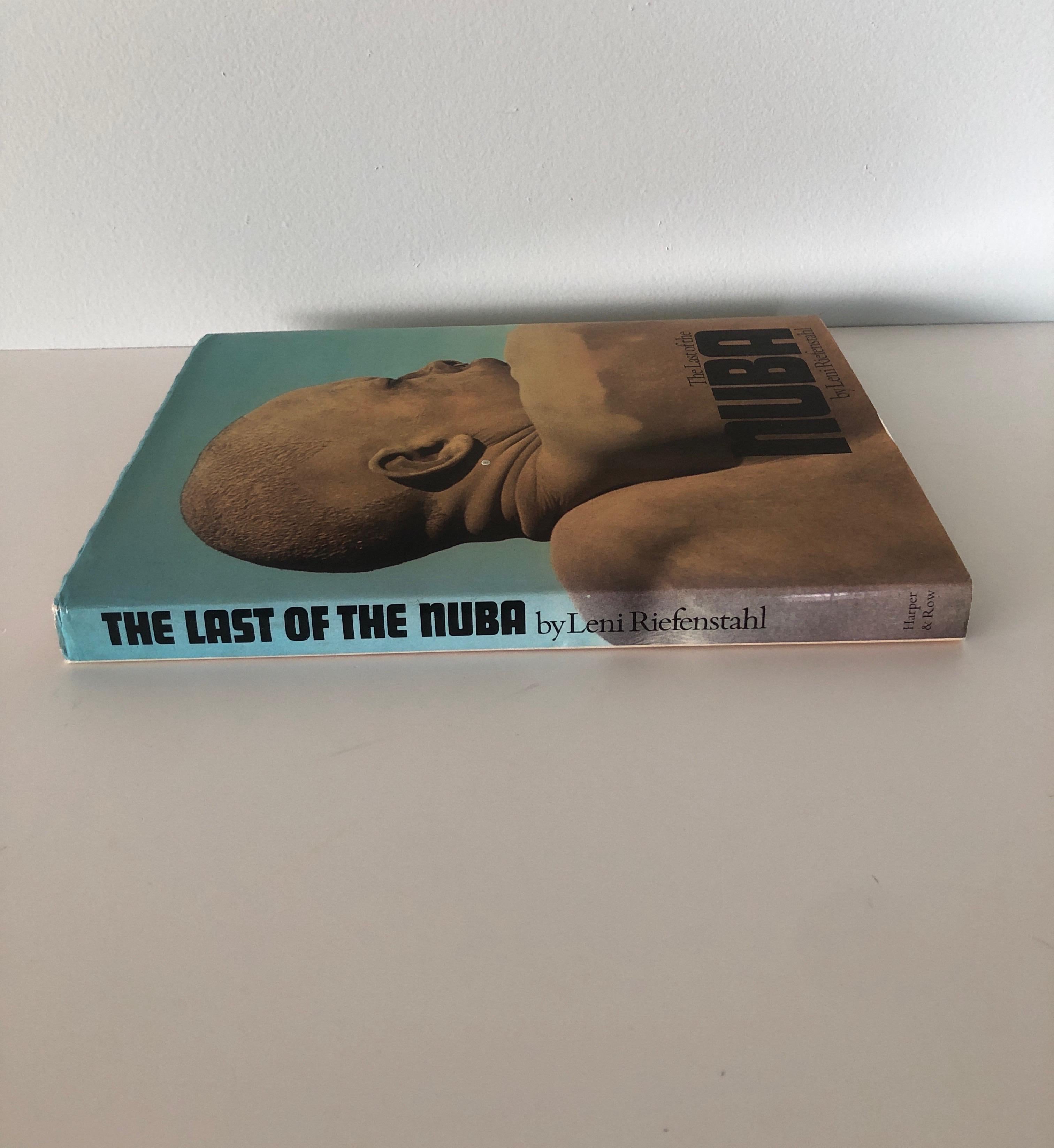 The Last of the Nuba by Leni Riefenstahl Vintage Decorative Hardcover Book In Good Condition In Oakland Park, FL