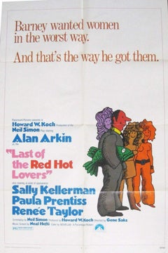 The Last of the Red Hot Lovers "Comedy" Unframed Poster, 1972