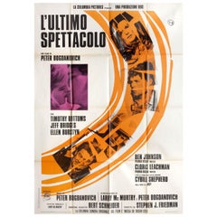 The Last Picture Show 1972 Italian Due Fogli Film Poster