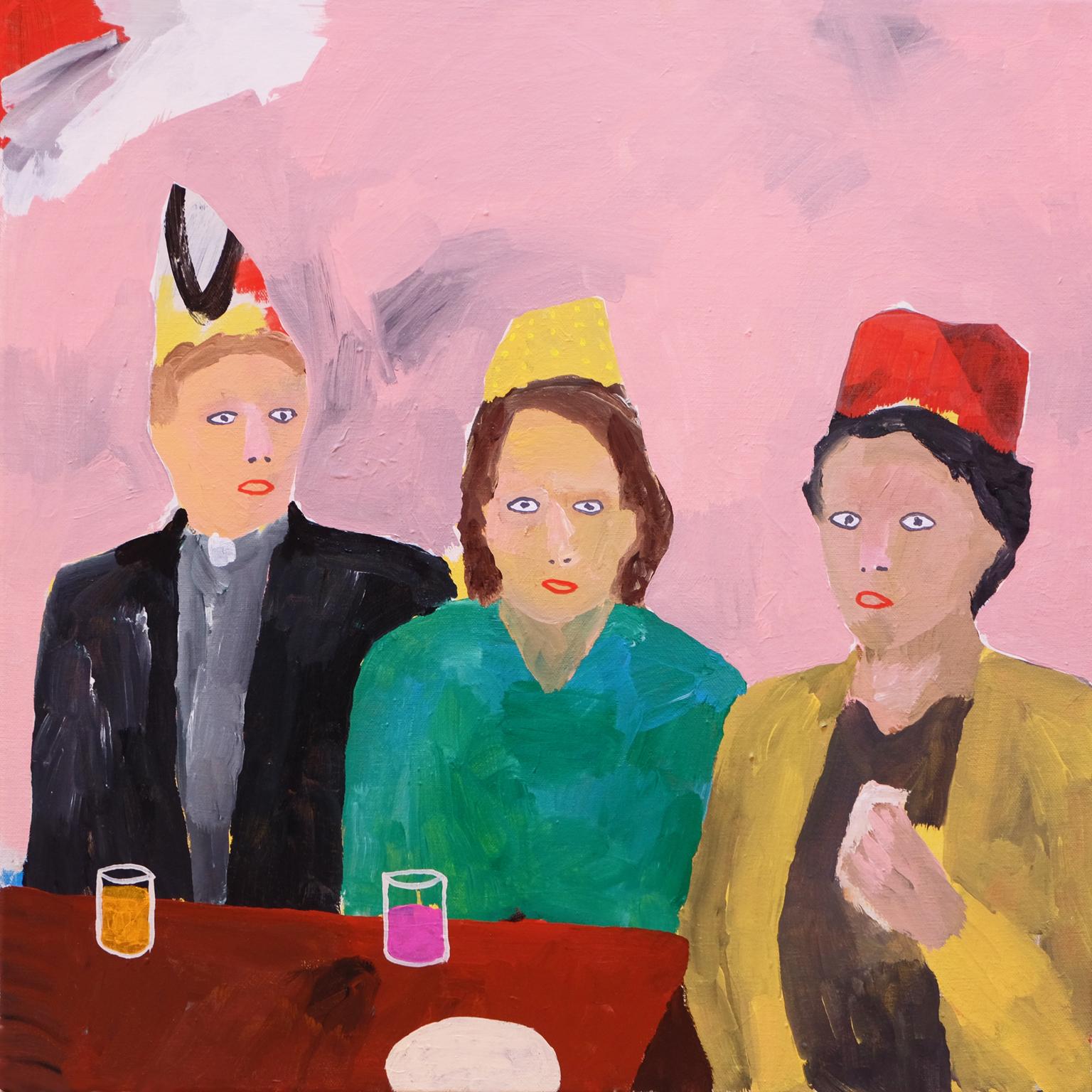 Modern 'The Last Sandwich' Portrait Painting by Alan Fears For Sale